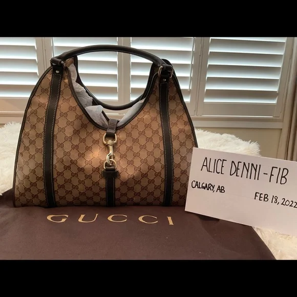 SOLD!!!!!!!!!!!!GUCCI CRYSTAL HOBO LEATHER BAG - Picture 2 of 3